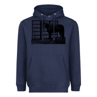 Navy beautiful jim key  performing horse Heavyweight Hoodie - linhVisuals