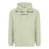 Matcha Fix your heart america Heavyweight Hoodie - linhVisuals