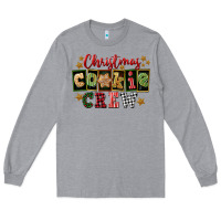 Heather Grey Christmas cookie crew Long Sleeve Tee - FaDigitalArtStudio