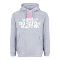 Heather Grey I'm sleeping with the dungeon master Heavyweight Hoodie - linhVisuals