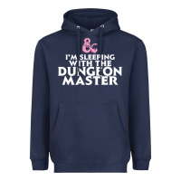Navy I'm sleeping with the dungeon master Heavyweight Hoodie - linhVisuals