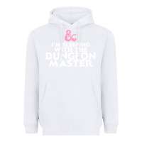 White I'm sleeping with the dungeon master Heavyweight Hoodie - linhVisuals