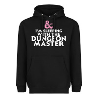 Black I'm sleeping with the dungeon master Heavyweight Hoodie - linhVisuals