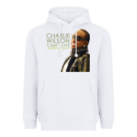 White Charlie Wilson Heavyweight Hoodie - linhVisuals