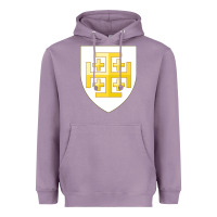 Lavender arms of the kingdom of jerusalem Heavyweight Hoodie - linhVisuals
