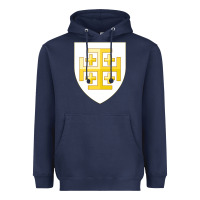 Navy arms of the kingdom of jerusalem Heavyweight Hoodie - linhVisuals