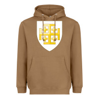 Toasted Coconut arms of the kingdom of jerusalem Heavyweight Hoodie - linhVisuals