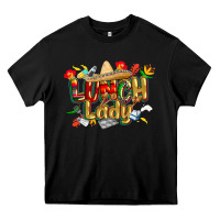 Black cinco de mayo lunch lady Heavy Core Tee - CowGirlArtShop