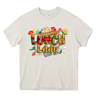 Cream cinco de mayo lunch lady Heavy Core Tee - CowGirlArtShop
