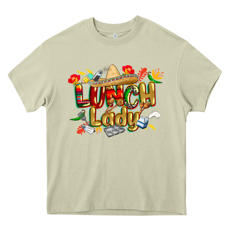 Cinco De Mayo Lunch Lady Heavy Core Tee by CowGirlArtShop | Teevron