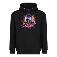 Black kimetsu no yaibathe hinokami chronicles Heavyweight Hoodie - linhVisuals