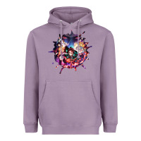 Lavender kimetsu no yaibathe hinokami chronicles Heavyweight Hoodie - linhVisuals