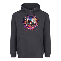 Smoke kimetsu no yaibathe hinokami chronicles Heavyweight Hoodie - linhVisuals