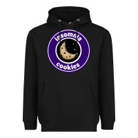 Black suitable-insomnia-cookies-worn Heavyweight Hoodie - linhVisuals