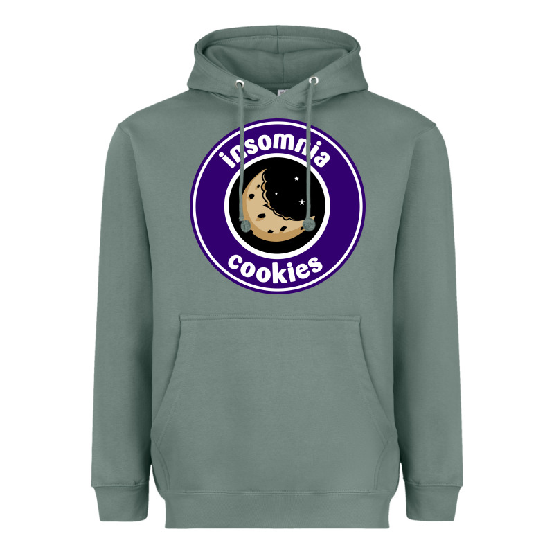Suitable-insomnia-cookies-worn Heavyweight Hoodie by linhVisuals | Teevron