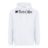 White suitable-peet's-coffee-worn Heavyweight Hoodie - linhVisuals