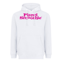 White suitable-planet-smoothie-worn Heavyweight Hoodie - linhVisuals