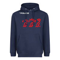 Navy the police   ghost in the machine Heavyweight Hoodie - linhVisuals