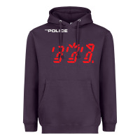 Plum the police   ghost in the machine Heavyweight Hoodie - linhVisuals