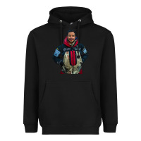Black nimsdai purja Heavyweight Hoodie - linhVisuals