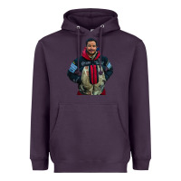 Plum nimsdai purja Heavyweight Hoodie - linhVisuals