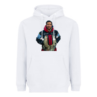 White nimsdai purja Heavyweight Hoodie - linhVisuals