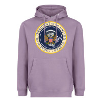 Lavender fake presidential seal Heavyweight Hoodie - linhVisuals
