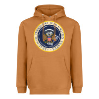 Meerkat fake presidential seal Heavyweight Hoodie - linhVisuals