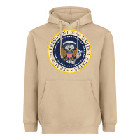 Mushroom fake presidential seal Heavyweight Hoodie - linhVisuals