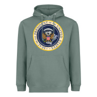 Sage fake presidential seal Heavyweight Hoodie - linhVisuals