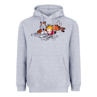 Heather Grey calvin Heavyweight Hoodie - linhVisuals