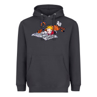 Smoke calvin Heavyweight Hoodie - linhVisuals