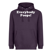 Plum everybody poops Heavyweight Hoodie - linhVisuals