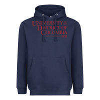 Navy University of the District of Columbia Heavyweight Hoodie - linhVisuals
