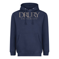 Navy Drury University Heavyweight Hoodie - linhVisuals