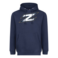 Navy akron zips Heavyweight Hoodie - linhVisuals