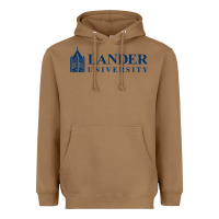 Toasted Coconut Lander University Heavyweight Hoodie - linhVisuals