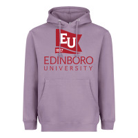 Lavender Edinboro University Heavyweight Hoodie - linhVisuals