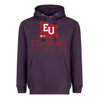 Plum Edinboro University Heavyweight Hoodie - linhVisuals