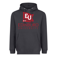 Smoke Edinboro University Heavyweight Hoodie - linhVisuals