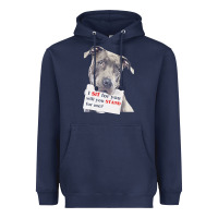 Navy pitbull t  shirt i sit for you will you stand for me t  shirt Heavyweight Hoodie - linhVisuals