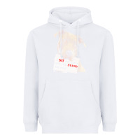 White pitbull t  shirt i sit for you will you stand for me t  shirt Heavyweight Hoodie - linhVisuals