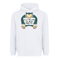 White feed me snrlx Heavyweight Hoodie - linhVisuals