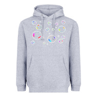 Heather Grey bubbles t  shirt bubbles t  shirt Heavyweight Hoodie - linhVisuals