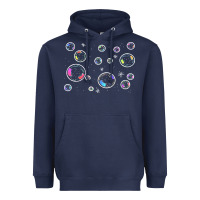 Navy bubbles t  shirt bubbles t  shirt Heavyweight Hoodie - linhVisuals