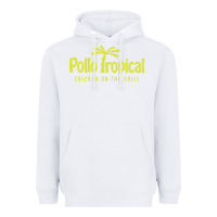 White suitable-pollo-tropical-worn Heavyweight Hoodie - linhVisuals