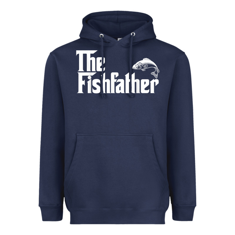 Mens The Fishfather Funny Fish Father Day Lover T Shirt T Shirt Heavyweight Hoodie by linhVisuals | Teevron