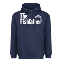 Navy mens the fishfather funny fish father day lover t shirt t shirt Heavyweight Hoodie - linhVisuals