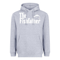 Heather Grey mens the fishfather funny fish father day lover t shirt t shirt Heavyweight Hoodie - linhVisuals