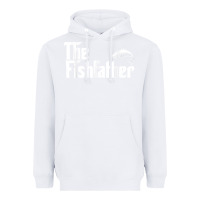 White mens the fishfather funny fish father day lover t shirt t shirt Heavyweight Hoodie - linhVisuals